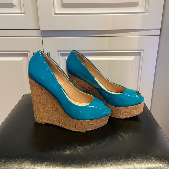 Le Chateau Cork Wedges - Picture 1 of 4